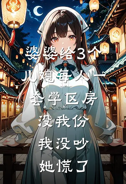 婆婆给3个儿媳每人一套学区房，没我份，我没吵她慌了
