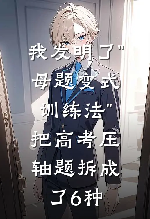 我发明了"母题变式训练法"，把高考压轴题拆成了6种