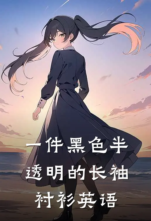 一件黑色半透明的长袖衬衫英语