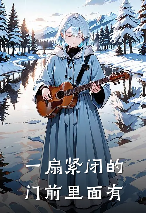 一扇紧闭的门前里面有