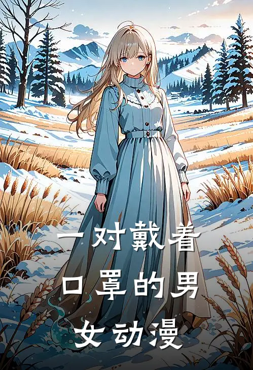 一对戴着口罩的男女动漫