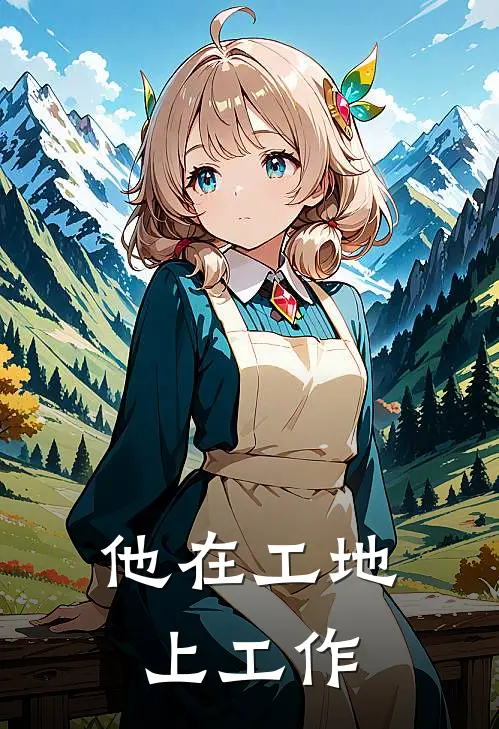 他在工地上工作