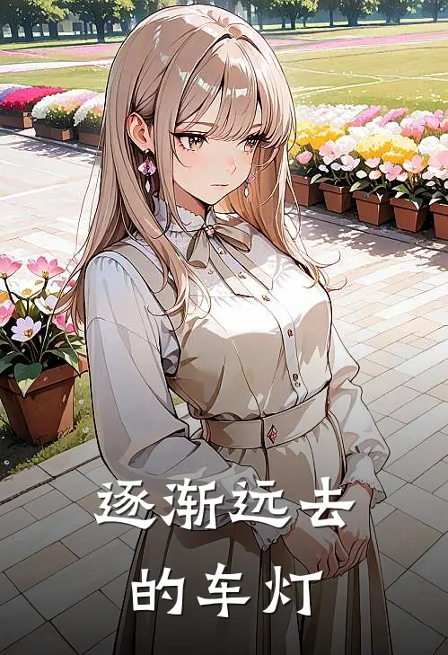 逐渐远去的车灯