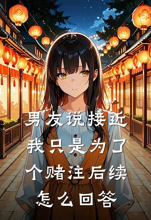 男友说接近我只是为了个赌注后续怎么回答