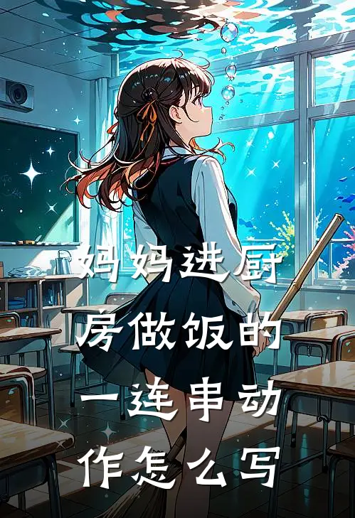妈妈进厨房做饭的一连串动作怎么写