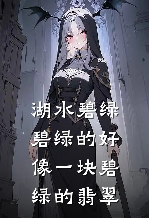 湖水碧绿碧绿的好像一块碧绿的翡翠