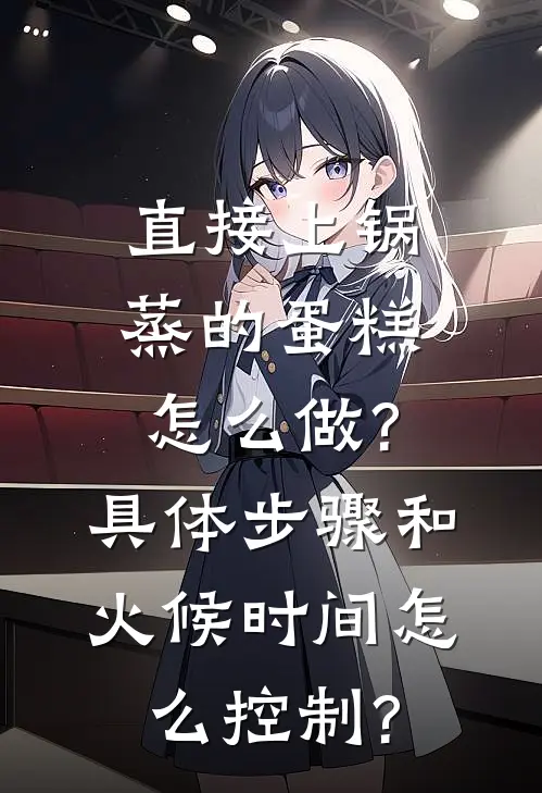 直接上锅蒸的蛋糕怎么做?具体步骤和火候时间怎么控制?