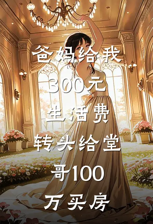 爸妈给我300元生活费，转头给堂哥100万买房