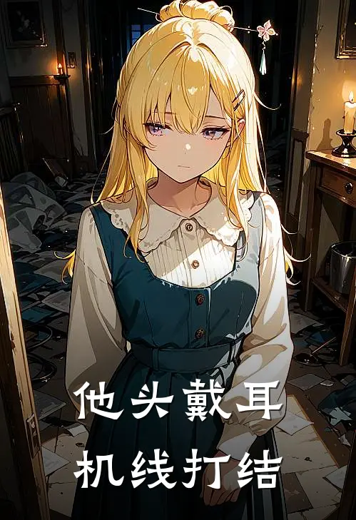 他头戴耳机线打结