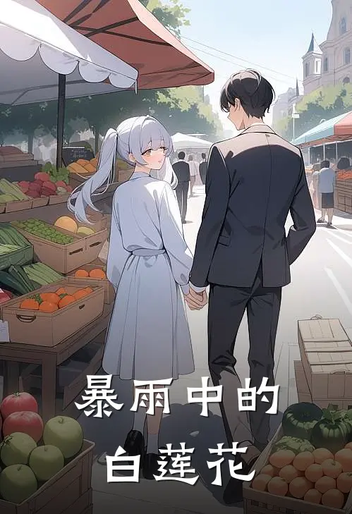 暴雨中的白莲花