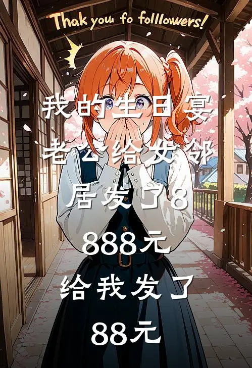 我的生日宴，老公给女邻居发了8888元，给我发了88元