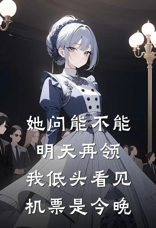 她问能不能明天再领，我低头看见机票是今晚