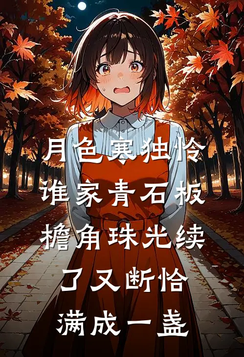 月色寒独怜谁家青石板檐角珠光续了又断恰满成一盏