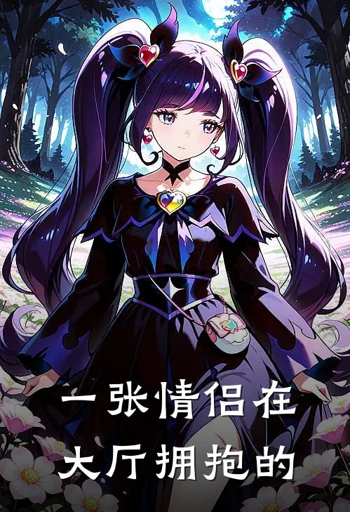 一张情侣在大厅拥抱的
