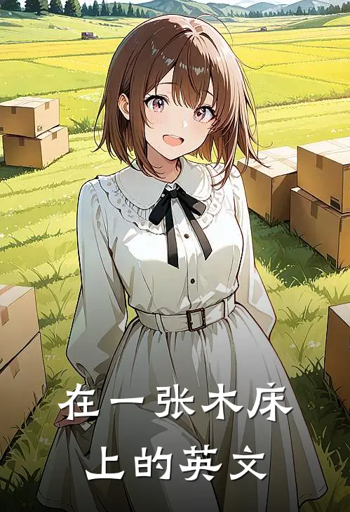 在一张木床上的英文