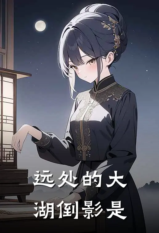 远处的大湖倒影是