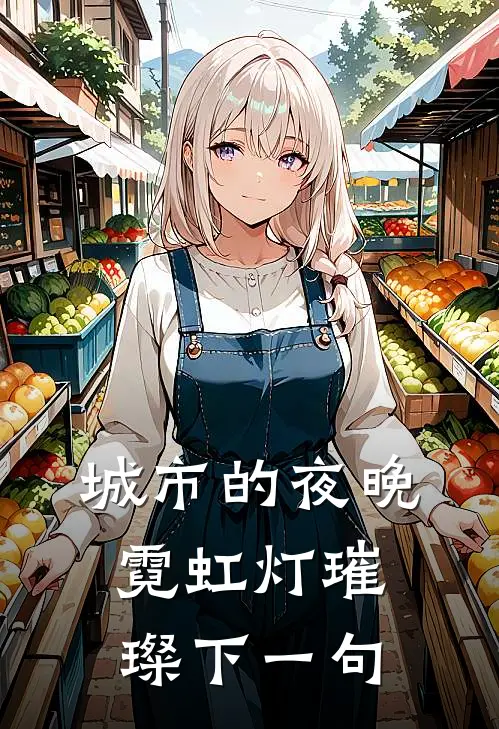 城市的夜晚霓虹灯璀璨下一句
