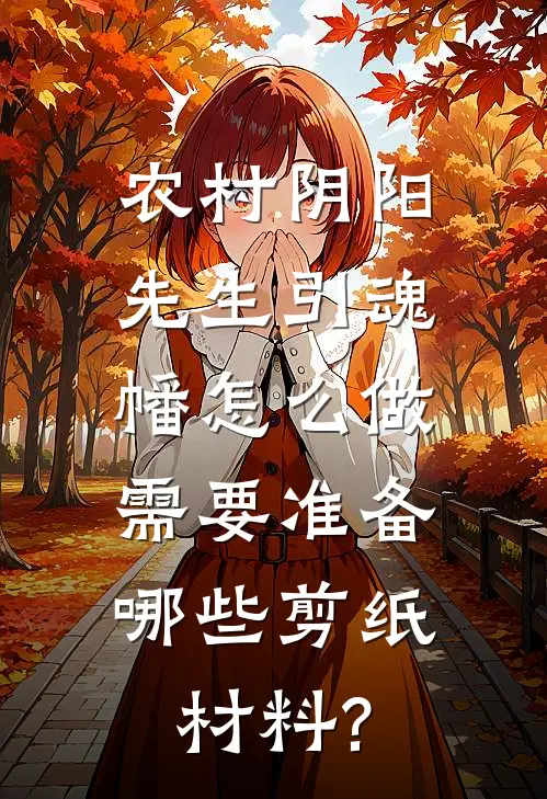农村阴阳先生引魂幡怎么做,需要准备哪些剪纸材料?