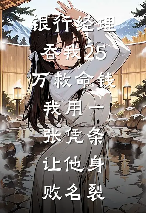 银行经理吞我25万救命钱，我用一张凭条，让他身败名裂