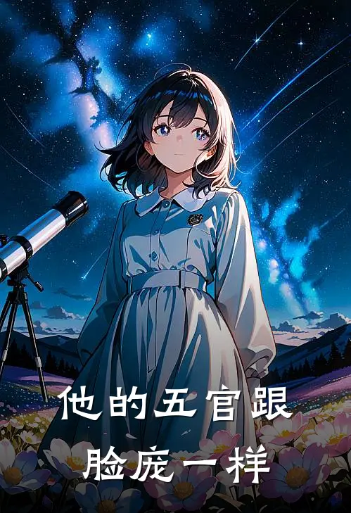 他的五官跟脸庞一样