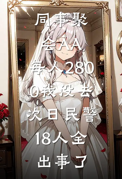同事聚会AA，每人2800我没去，次日民警：18人全出事了