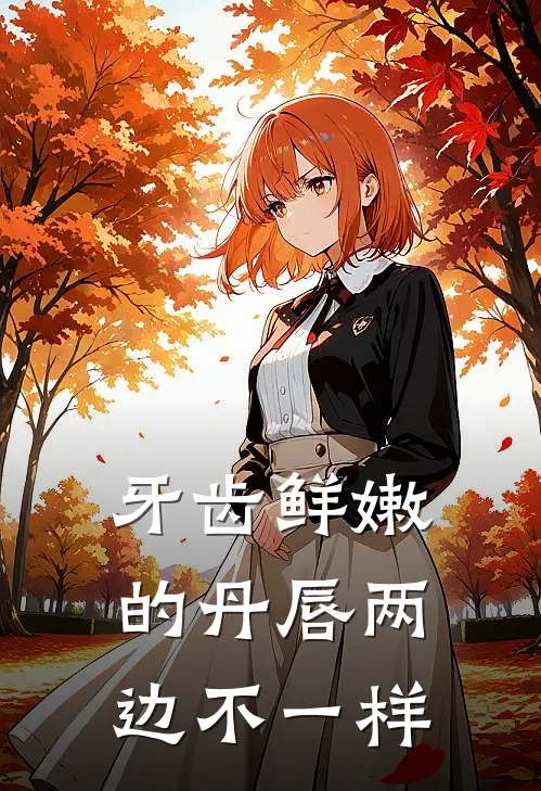 牙齿鲜嫩的丹唇两边不一样