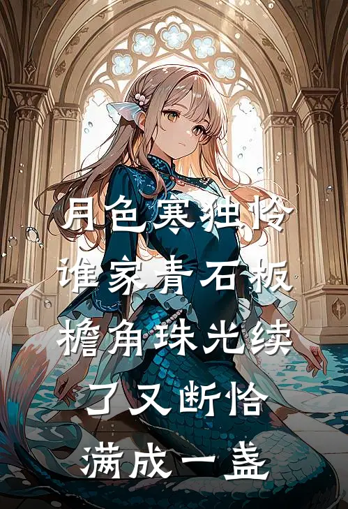 月色寒独怜谁家青石板檐角珠光续了又断恰满成一盏