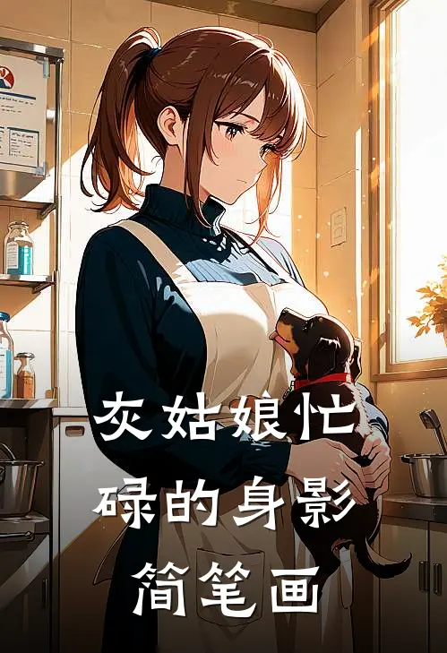 灰姑娘忙碌的身影简笔画