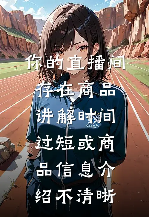 你的直播间存在商品讲解时间过短或商品信息介绍不清晰