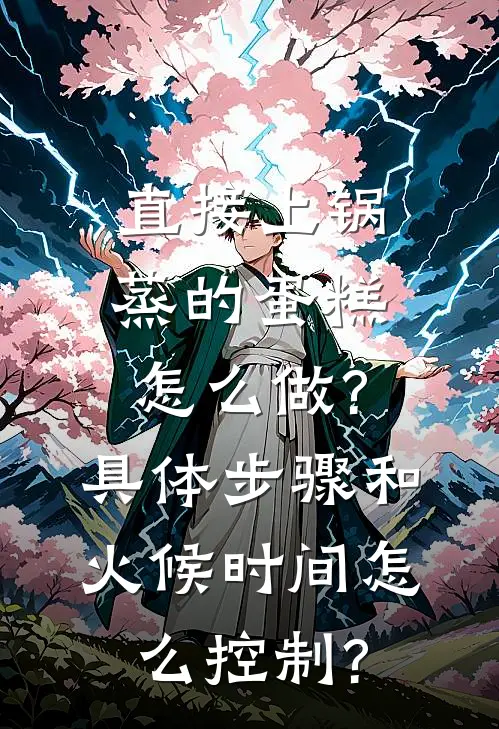 直接上锅蒸的蛋糕怎么做?具体步骤和火候时间怎么控制?