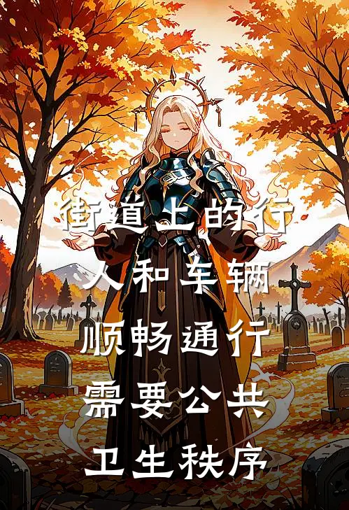 街道上的行人和车辆顺畅通行需要公共卫生秩序