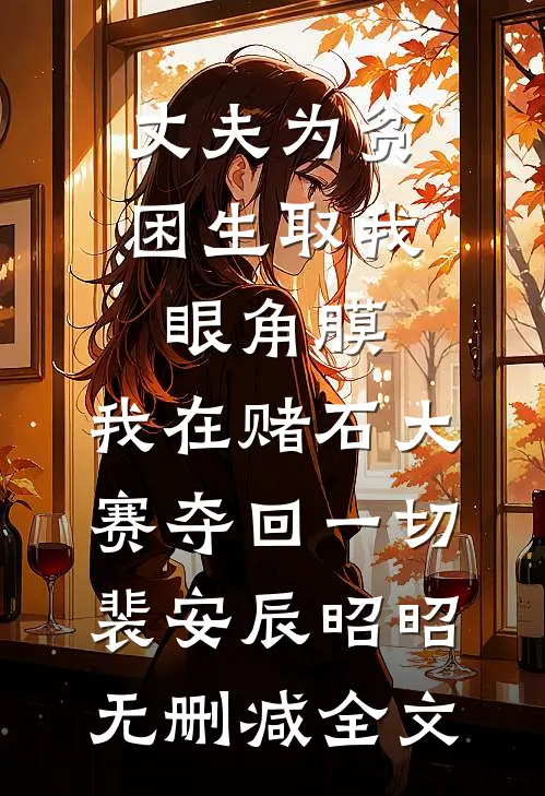 丈夫为贫困生取我眼角膜，我在赌石大赛夺回一切裴安辰昭昭无删减全文