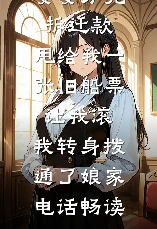 婆婆分完拆迁款，甩给我一张旧船票让我滚，我转身拨通了娘家电话畅读