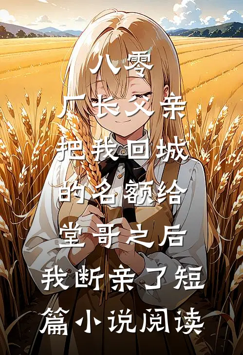 八零：厂长父亲把我回城的名额给堂哥之后，我断亲了短篇小说阅读