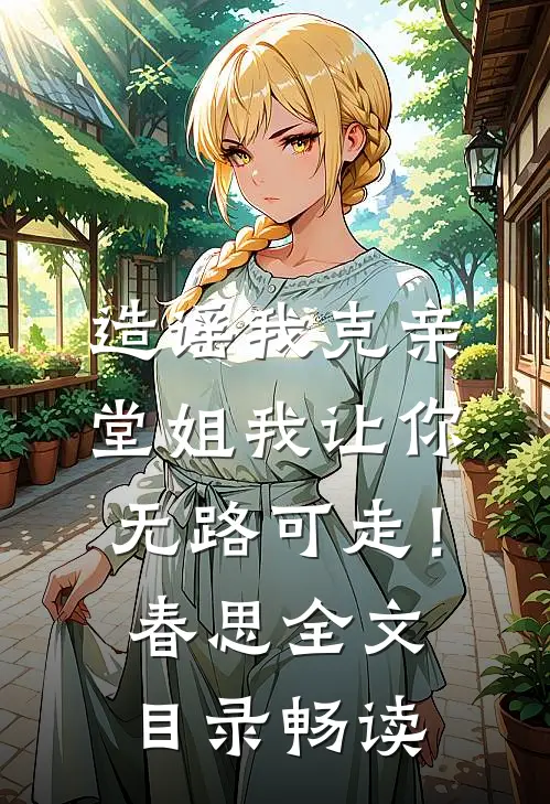 造谣我克亲，堂姐我让你无路可走！春思全文目录畅读