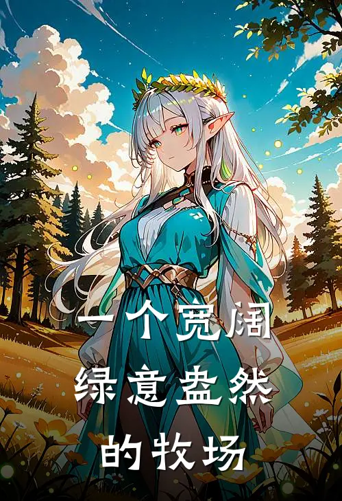 一个宽阔绿意盎然的牧场