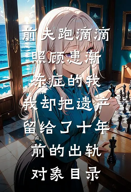 前夫跑滴滴照顾患渐冻症的我，我却把遗产留给了十年前的出轨对象目录