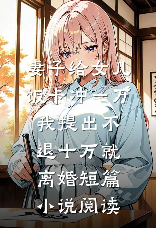 妻子给女儿饭卡冲一万，我提出不退十万就离婚短篇小说阅读