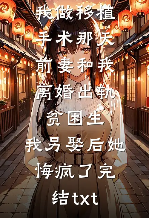 我做移植手术那天，前妻和我离婚出轨贫困生，我另娶后她悔疯了完结txt