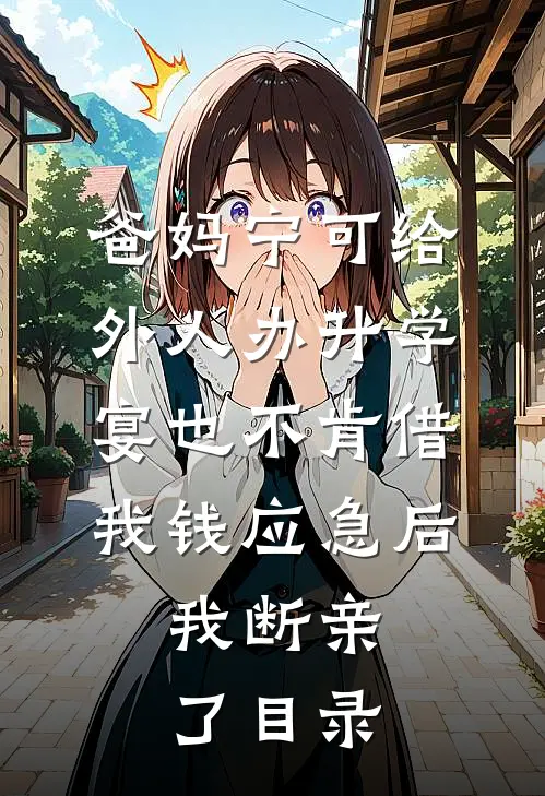 爸妈宁可给外人办升学宴也不肯借我钱应急后，我断亲了目录