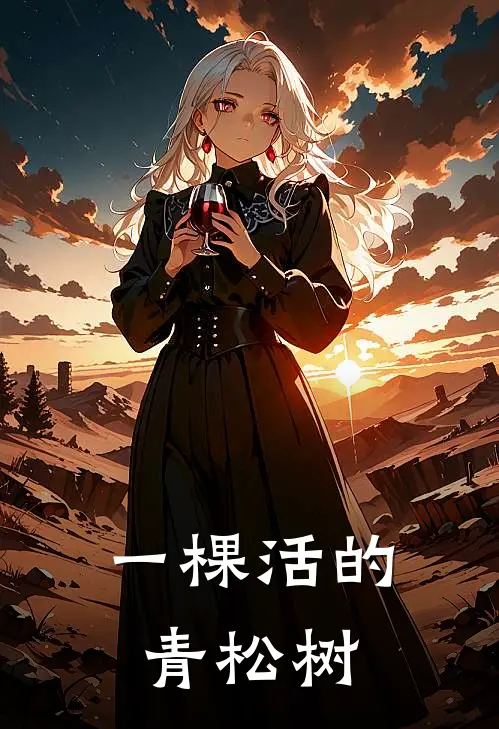 一棵活的青松树