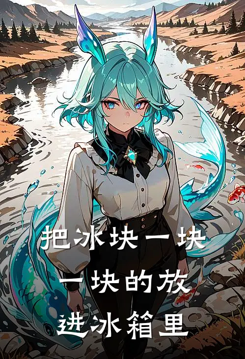 把冰块一块一块的放进冰箱里