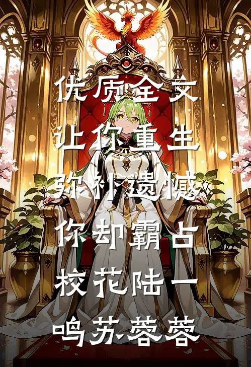 优质全文让你重生弥补遗憾，你却霸占校花陆一鸣苏蓉蓉