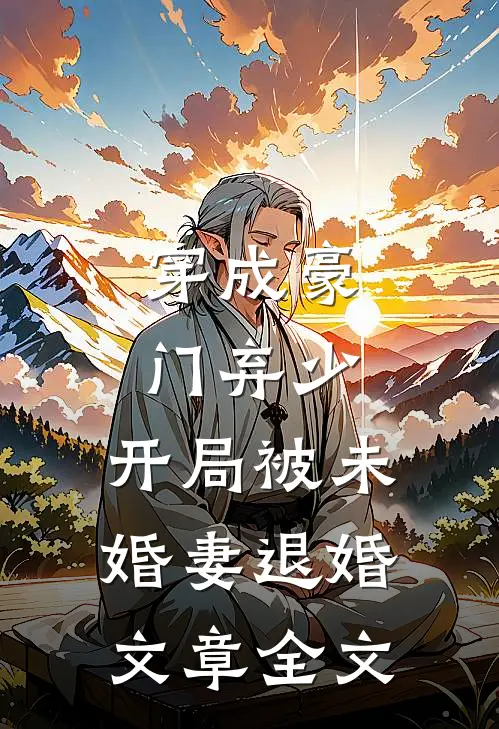 穿成豪门弃少，开局被未婚妻退婚文章全文