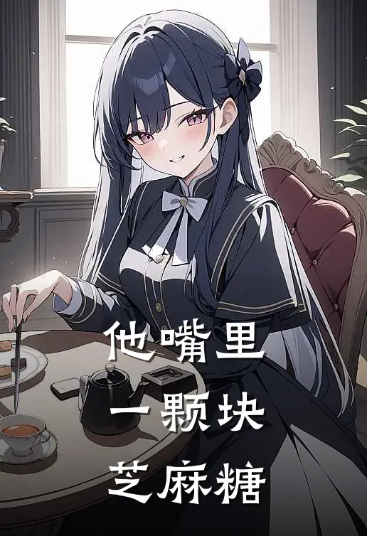 他嘴里一颗块芝麻糖
