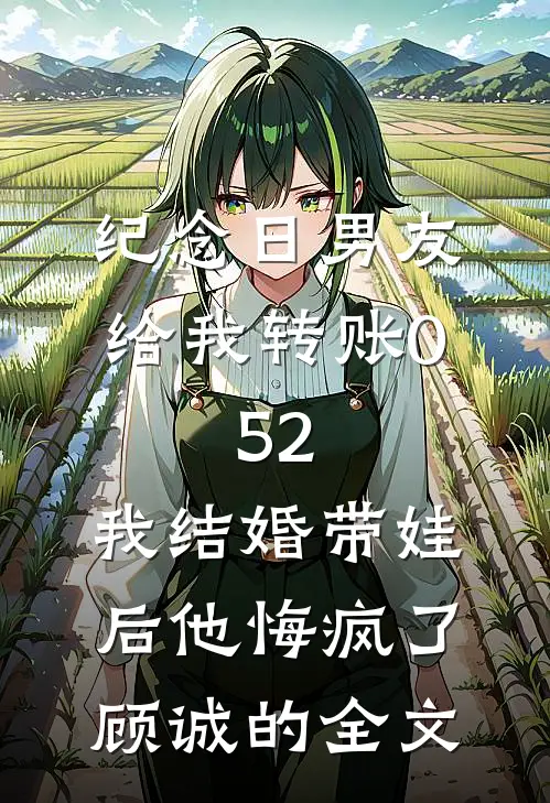 纪念日男友给我转账0.52，我结婚带娃后他悔疯了顾诚的全文