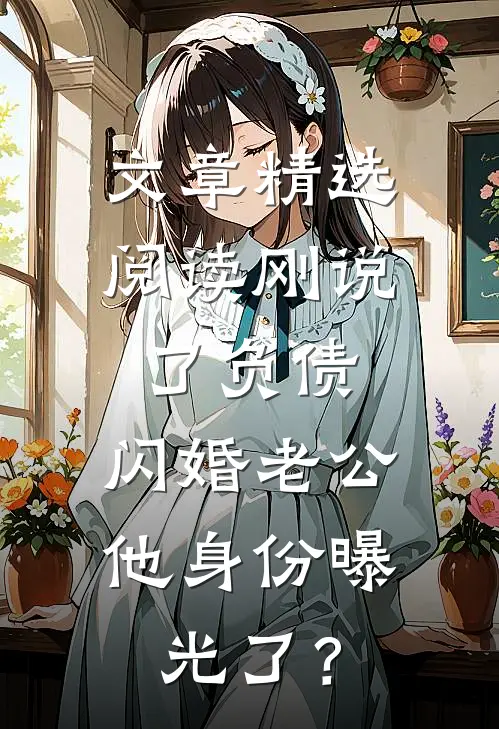 文章精选阅读刚说了负债，闪婚老公他身份曝光了？