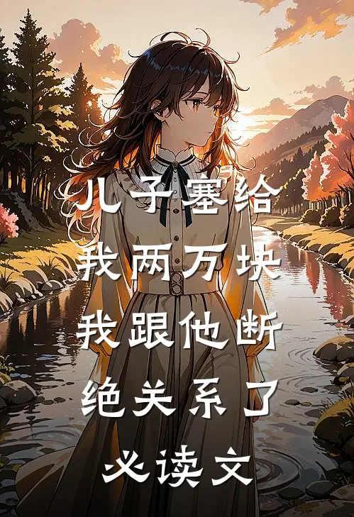 儿子塞给我两万块，我跟他断绝关系了必读文