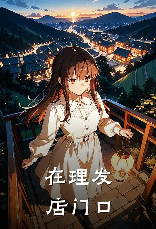 在理发店门口