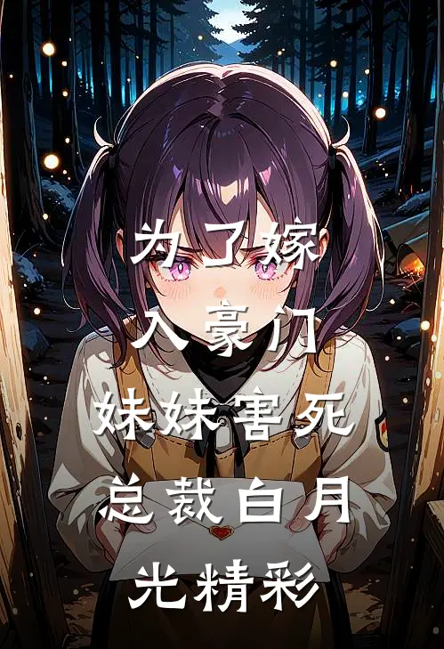 为了嫁入豪门，妹妹害死总裁白月光精彩